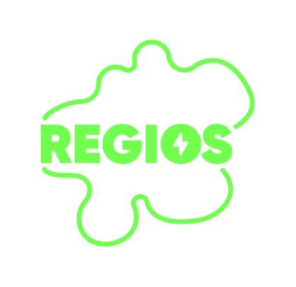 Regios Logo in der OÖ Kontur, Positiv